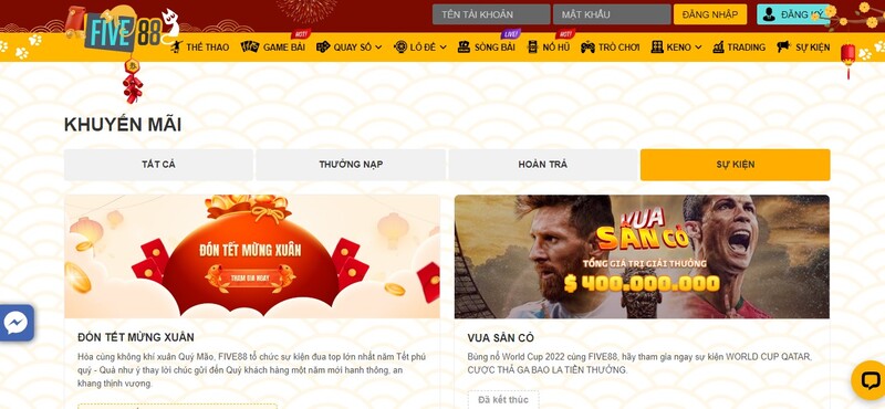 ưu đãi Five88